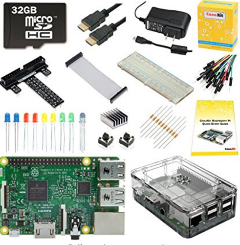 The recommended Raspberry Pi 3 base kit